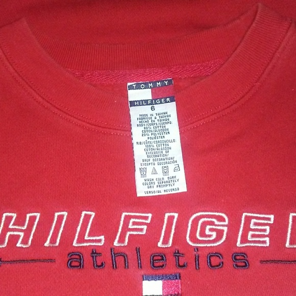 6 Tommy Filfiger red sweetshirt - Picture 4 of 5